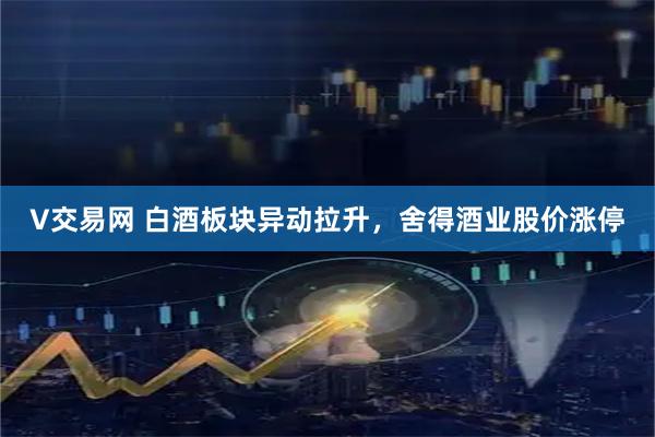 V交易网 白酒板块异动拉升，舍得酒业股价涨停