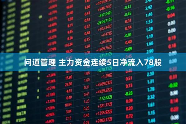 问道管理 主力资金连续5日净流入78股