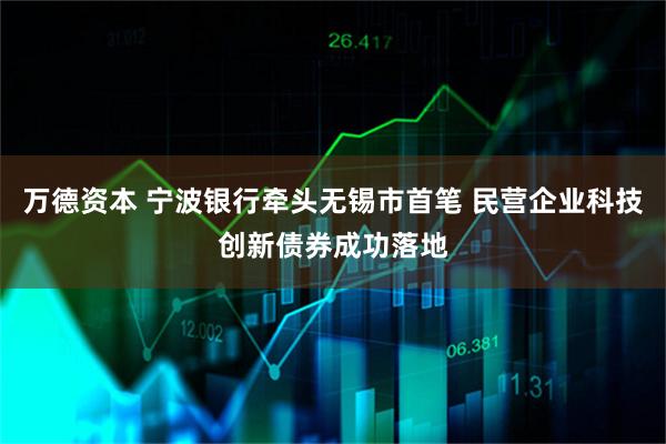 万德资本 宁波银行牵头无锡市首笔 民营企业科技创新债券成功落地