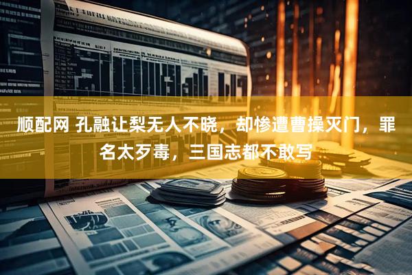 顺配网 孔融让梨无人不晓，却惨遭曹操灭门，罪名太歹毒，三国志都不敢写