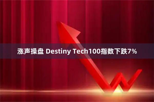 涨声操盘 Destiny Tech100指数下跌7%